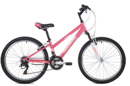 Велосипед FOXX 24" SALSA розовый, сталь, размер 14"
