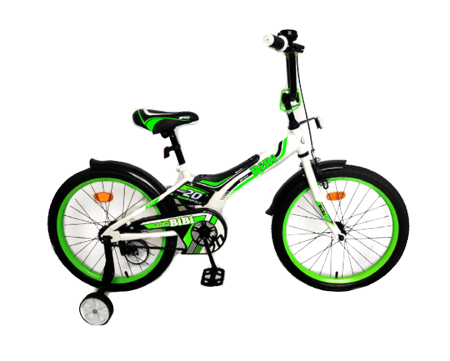 Велосипед детский двухколесный BIBI SPACE 20" бело-зеленый