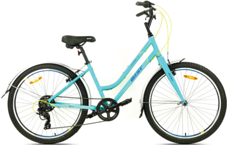 Велосипед AIST Cruiser 1.0 W 26 16.5 голубой 2022