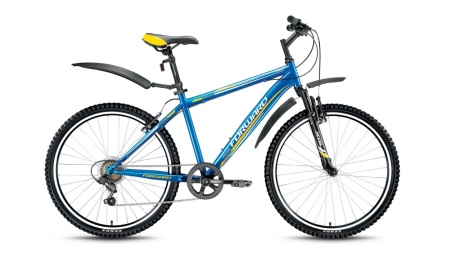 Велосипед FORWARD Flash 26 2.0 алюм. (26" 7ск рост 19") синий 2020