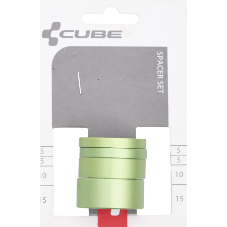 Проставочные кольца CUBE, зеленые, код 10406