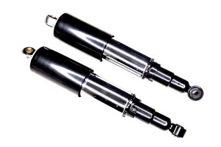 Амортизаторы (пара)   ЯВА   320mm, регулируемые, закрытые, черные