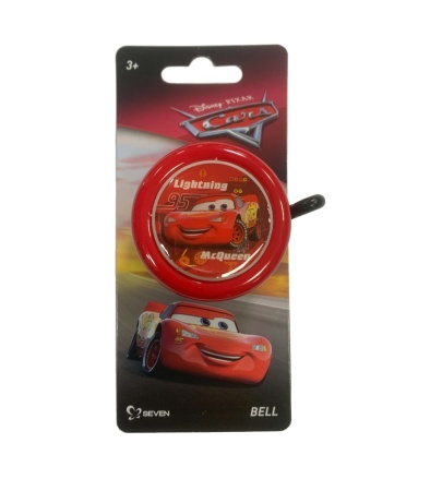 Звонок 04-001571 алюм./пластик D=55мм красный L.McQueen CARS CAMPANELLI (на блистере)