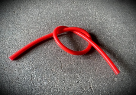 Провод высоковольтный силиконовый (красный)
